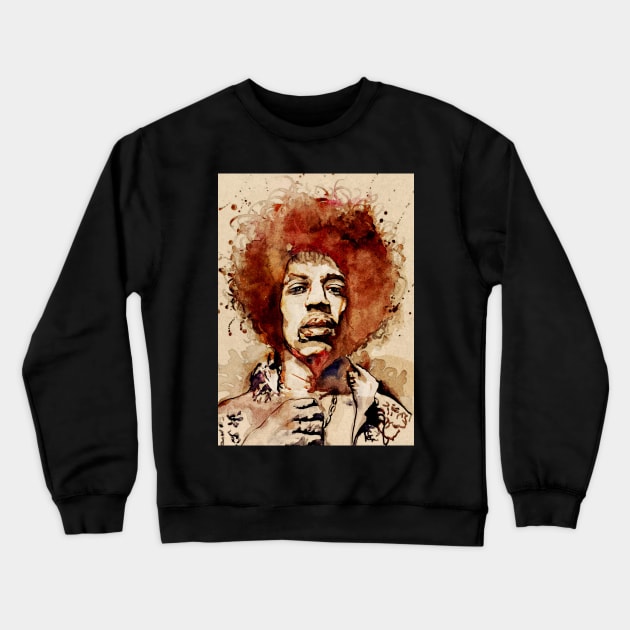 Funky Guitar Crewneck Sweatshirt by Jadenkai